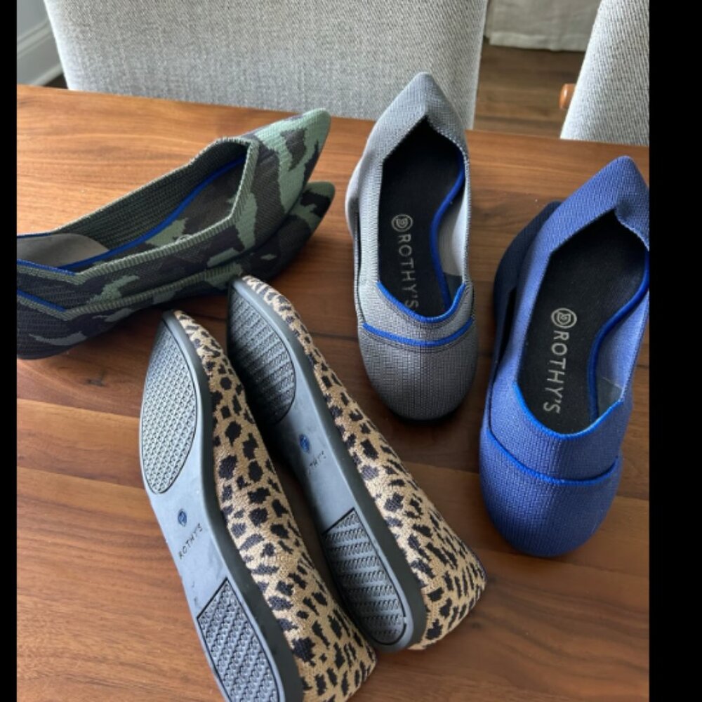 Rothy's Leopard flats